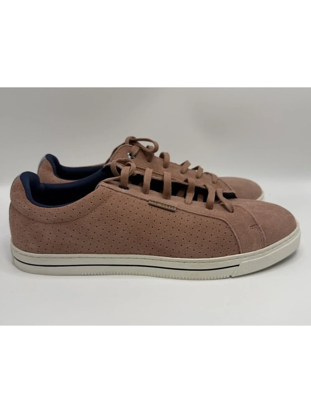 Ted Baker EPPAD Suede Textured Trainer Sneakers Dusty Pink US Sz 8.5 Mens